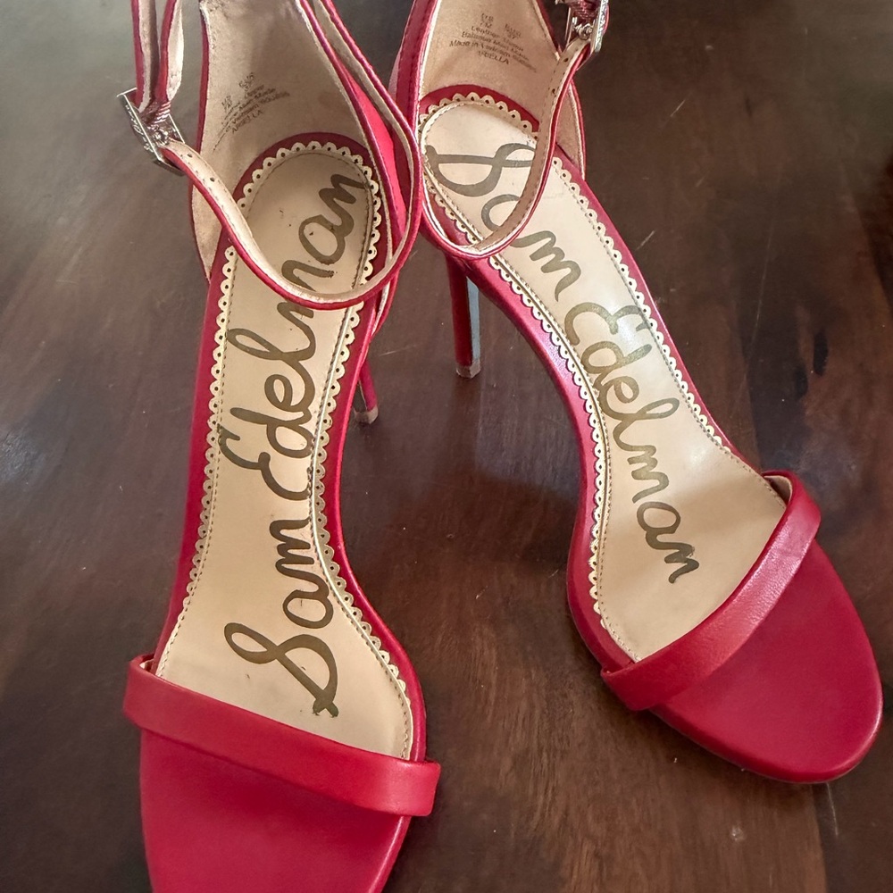 Sam Edelman Vibrant Red Heels